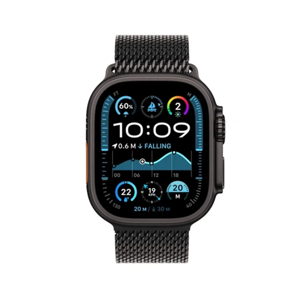 Умные часы Apple Watch Ultra 2 2024 GPS + Cellular 49mm Black Titanium Case with Black Titanium Milanese Loop - M (MX5U3)